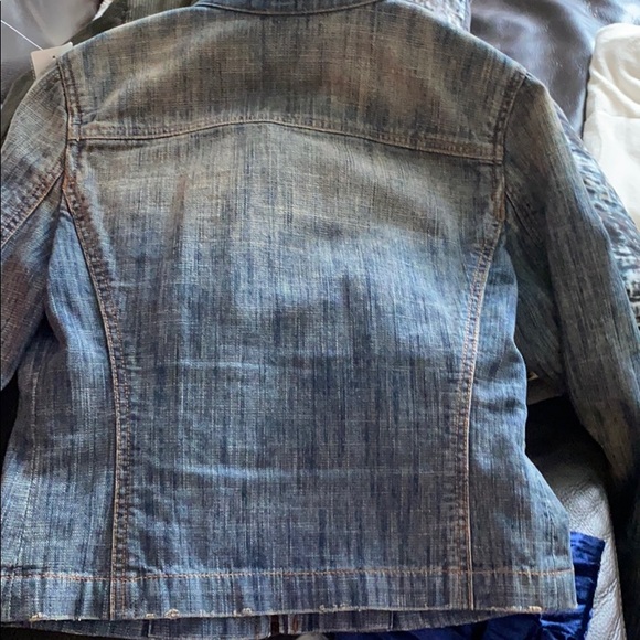 Elie Tahari zip front Jean Jacket - Picture 6 of 7